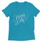 Kansas City Script: Mens Tri-Blend Short Sleeve T-shirt