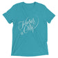 Kansas City Script: Mens Tri-Blend Short Sleeve T-shirt