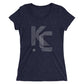 KC Five Line: Ladies' Triblend short sleeve t-shirt