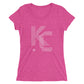 KC Five Line: Ladies' Triblend short sleeve t-shirt